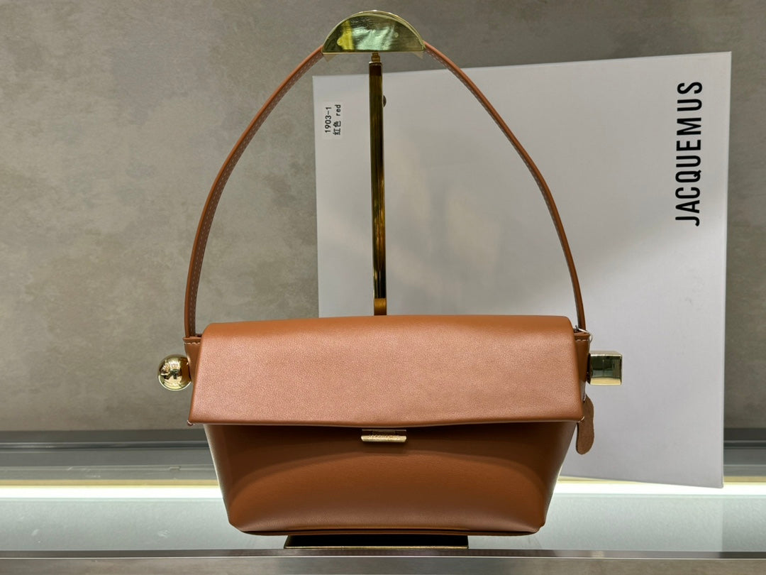 New European and American style trendy luxury Jacquemus women's Le Rond Carre shoulder handbag - Fashion Boutique