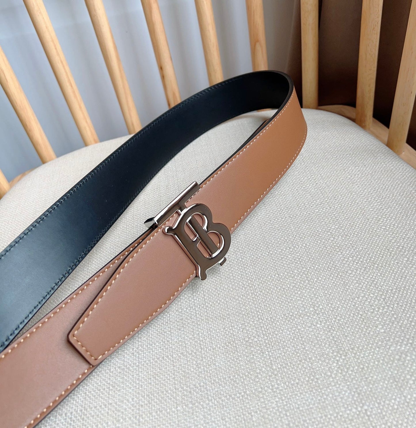 High quality new fashion trend TB-L men's business leather waist belt pants belt gift box set