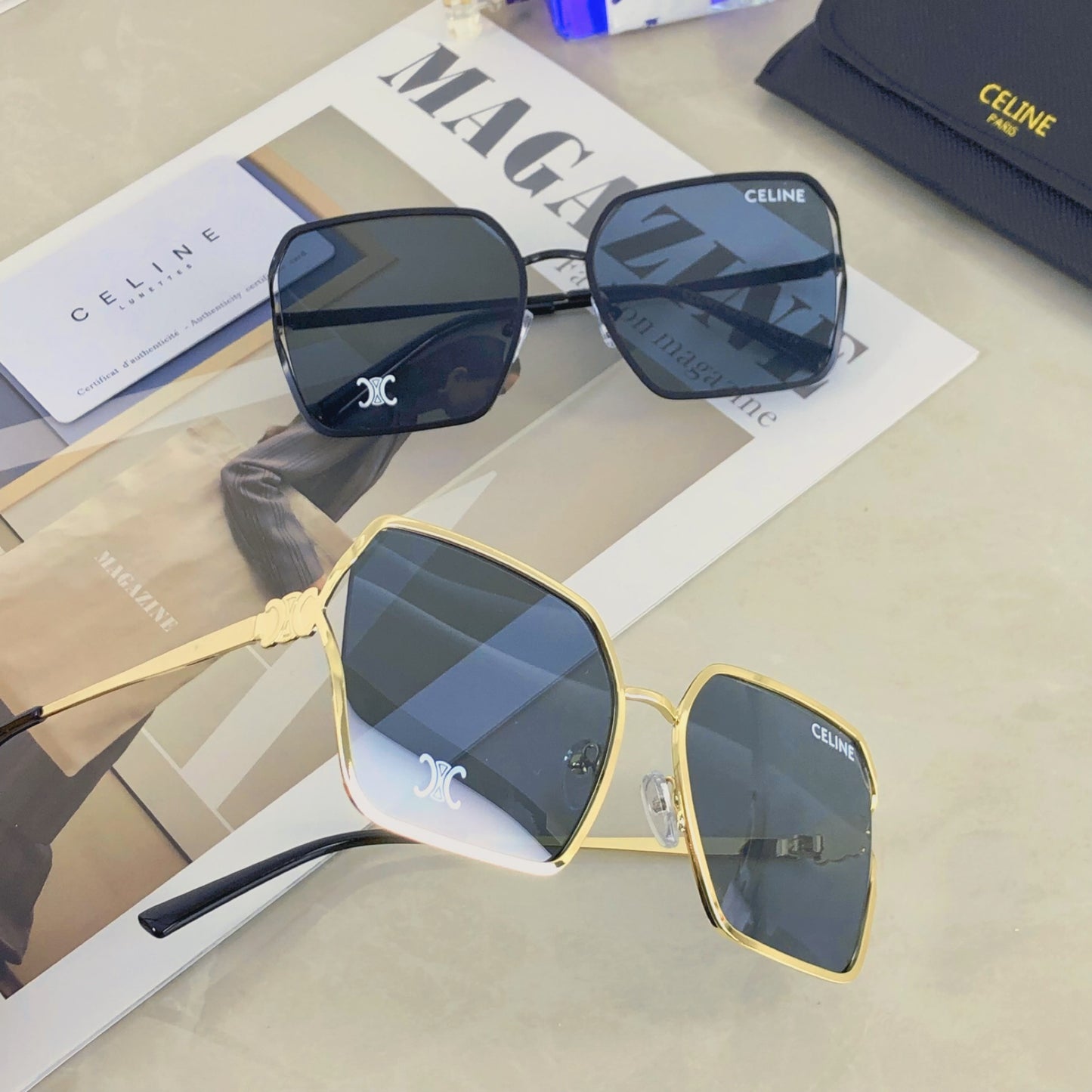 New high-end sunglasses for women, trendy and elegant, socialite street photography fashion, small face, sun shading sunglasses