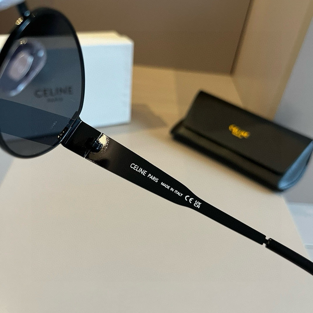 New Celine retro low-key and durable small round frame sunglasses