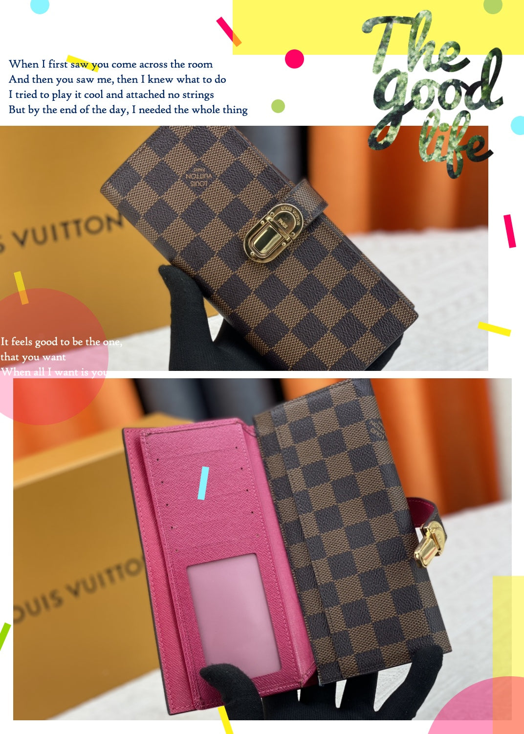 New Curieuse Retro V-Home Multi Slot Women's Foldable Large Capacity Wallet