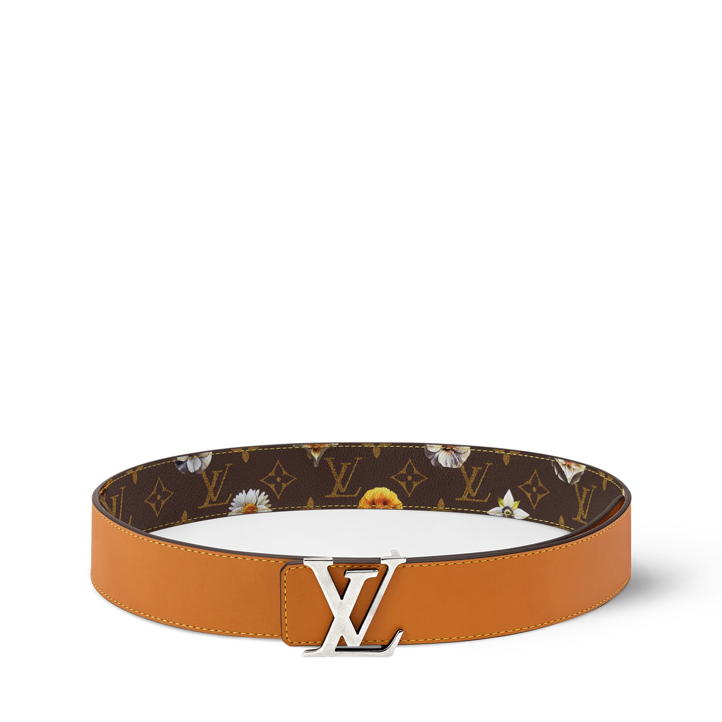 New Luxury Fashion Initiales Monogram Flower 40mm Reversible Belt