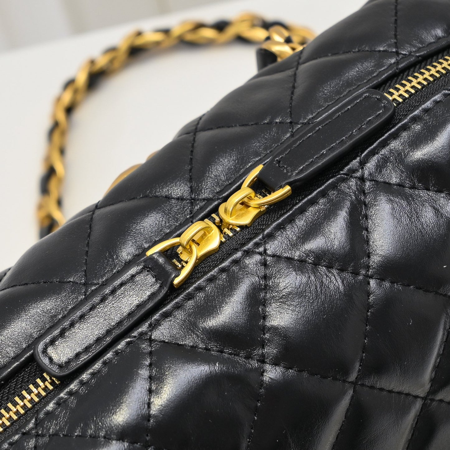 Diamond Embroidered Women's Bag New Lock Bowling Chain Shoulder Bag - Fashion Boutique