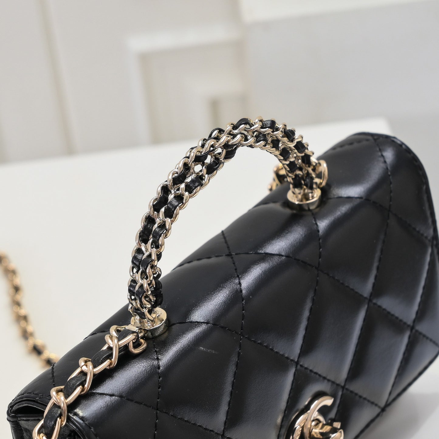 New organ handle hand-held drill GridwocFortune bag, imported soft sheepskin, large capacity single shoulder crossbody bag chain women's bag - Fashion Boutique