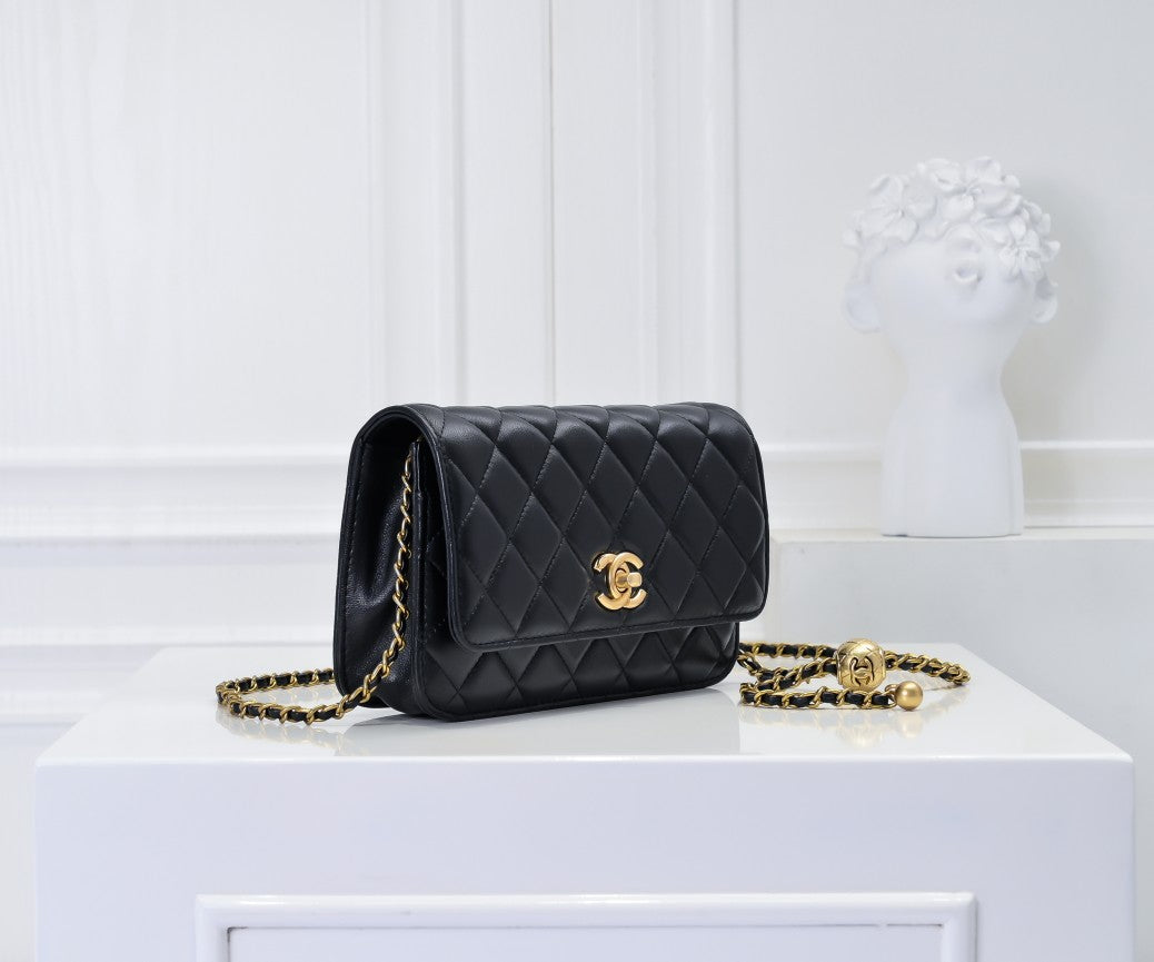 New fashionable Ins caviar diamond grid chain shoulder crossbody women's bag - Fashion Boutique