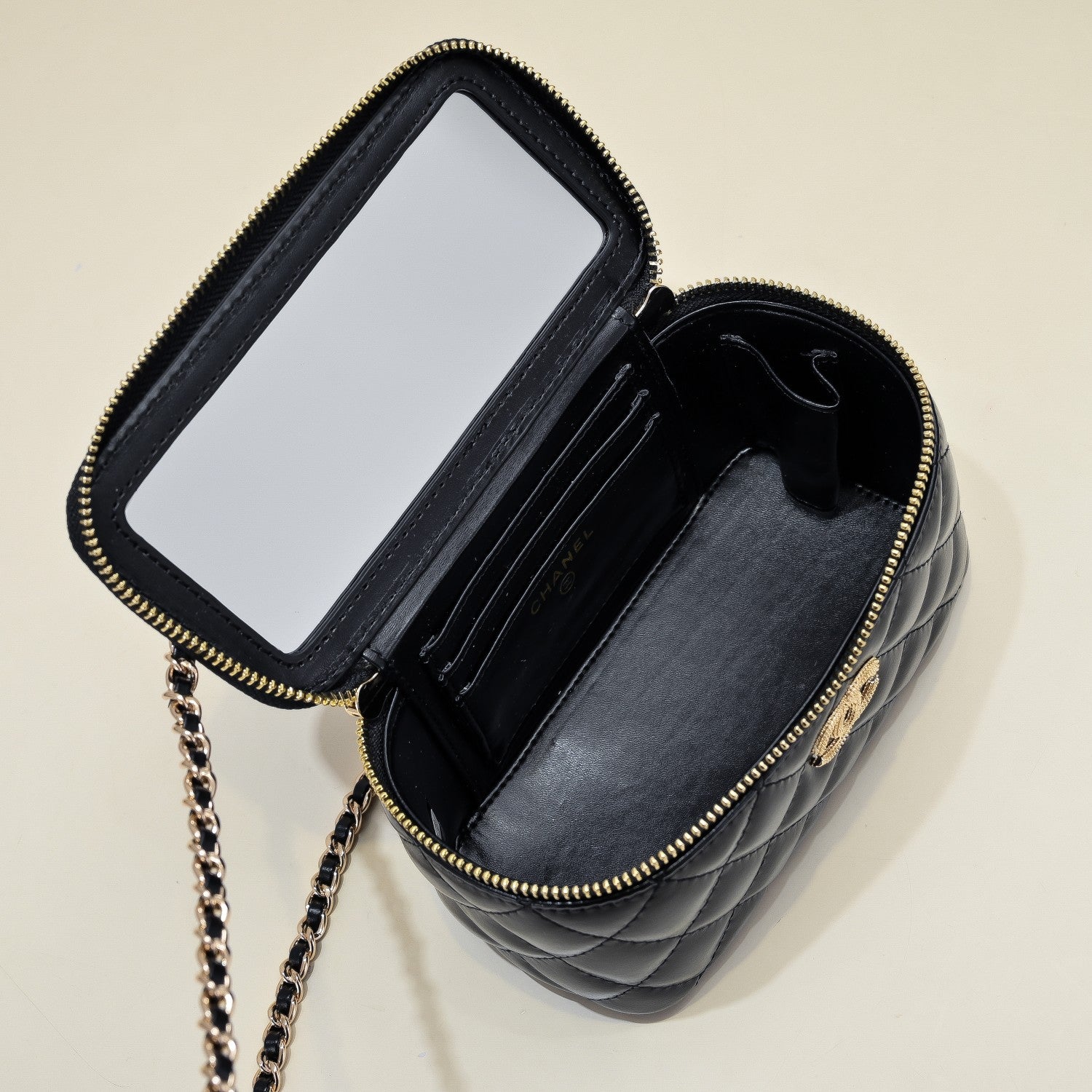 New fashionable ins caviar diamond grid chain shoulder and crossbody women's makeup bag - Fashion Boutique