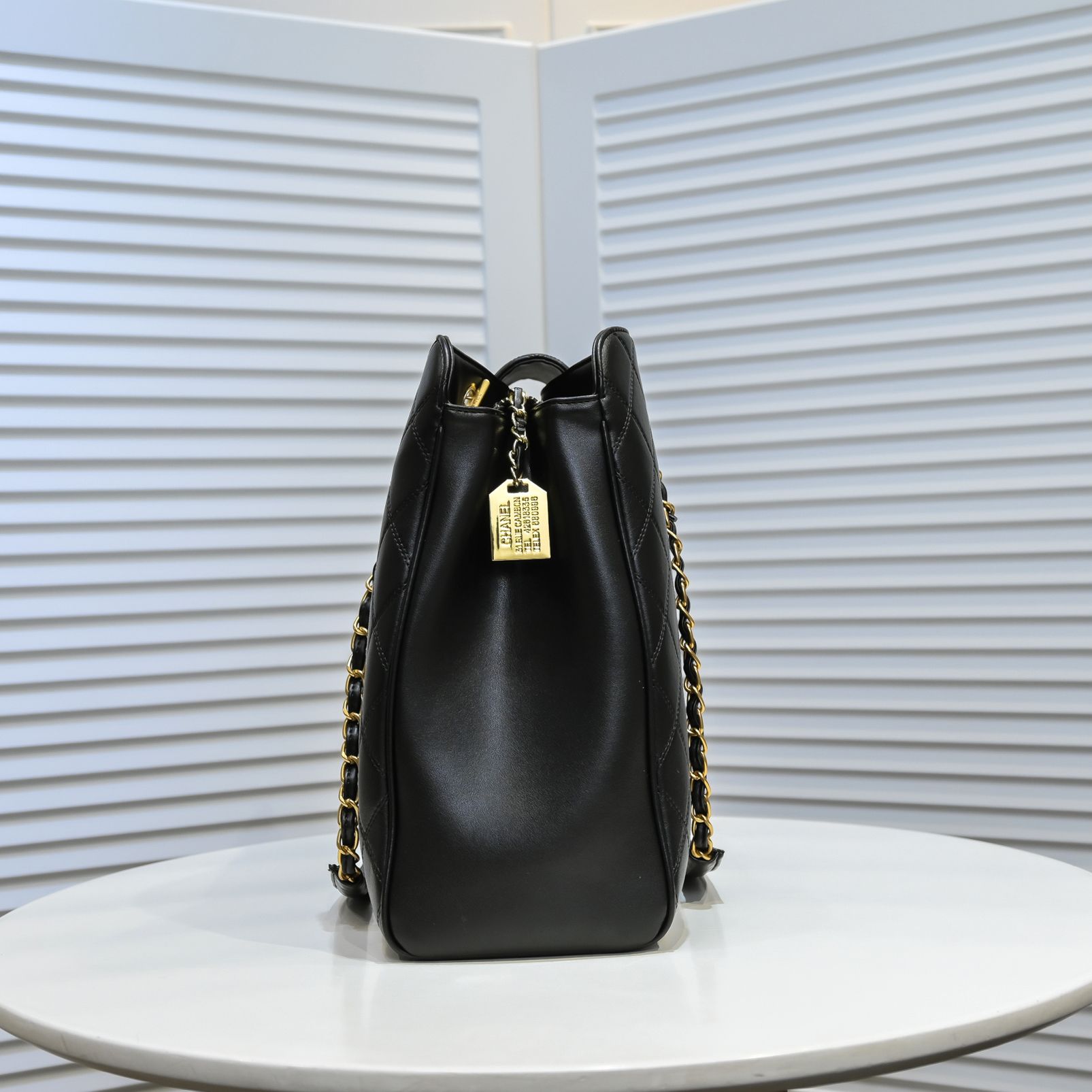 New high-end diamond grid chain fashionable tote large capacity shoulder bag - Fashion Boutique