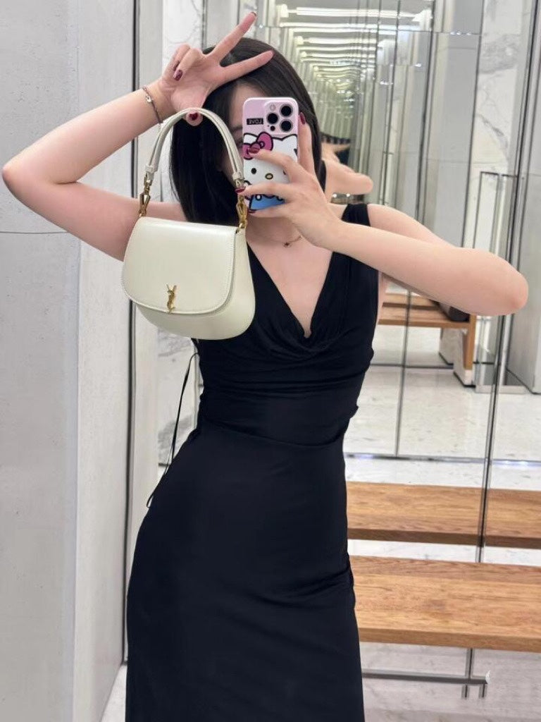 New VOLTAIRE Underarm Bag Mini Half Moon Bag Saddle Bag Handheld Single Shoulder Women's Bag - Fashion Boutique