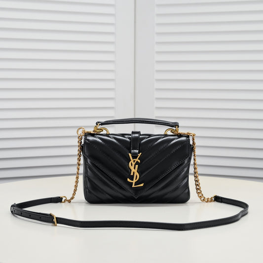 New fashion trend crossbody shiny surface cracked mini chain handbag - Fashion Boutique