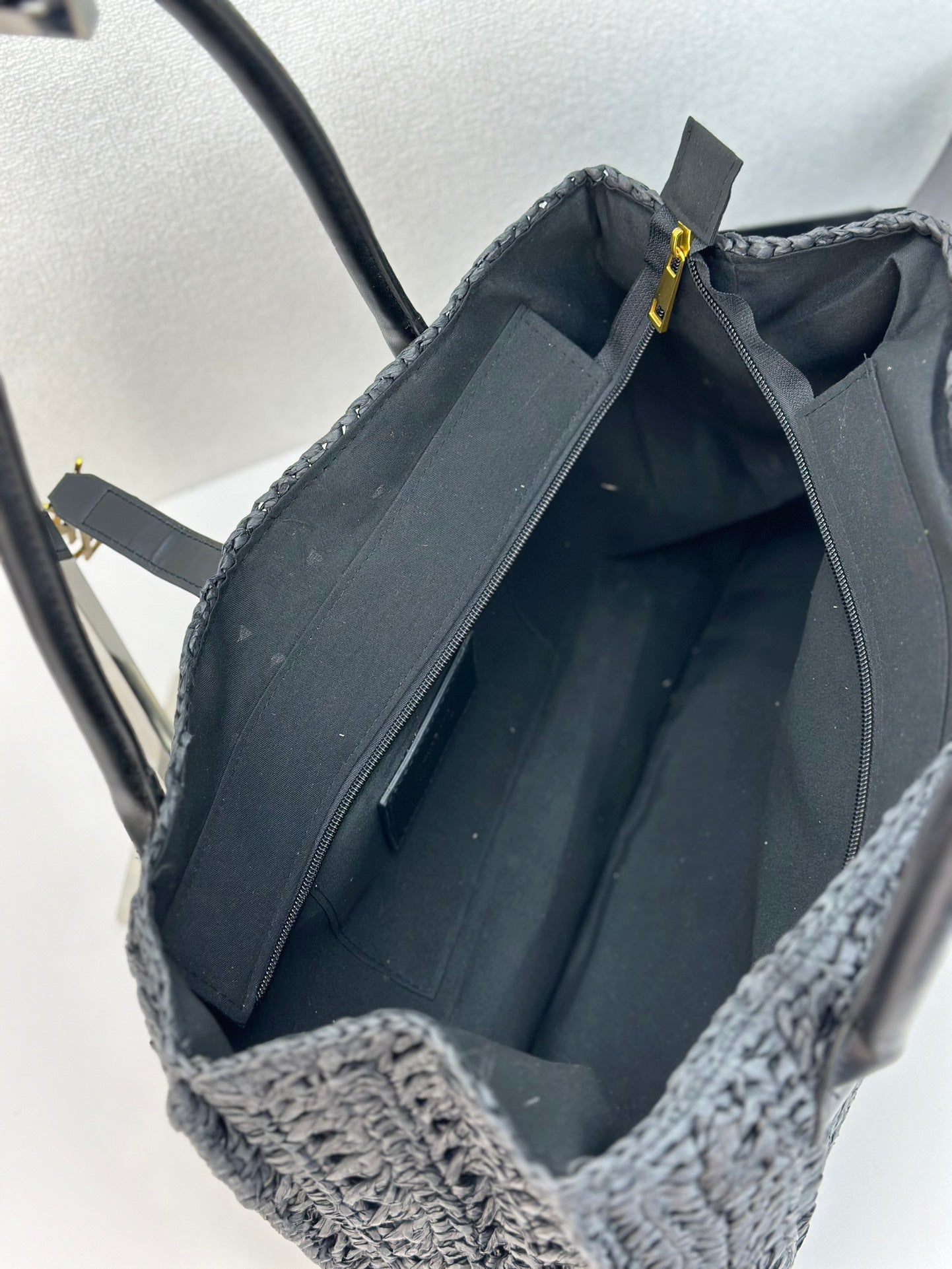YSL Saint Laurent straw Tote bag new women's shoulder bag - Fashion Boutique
