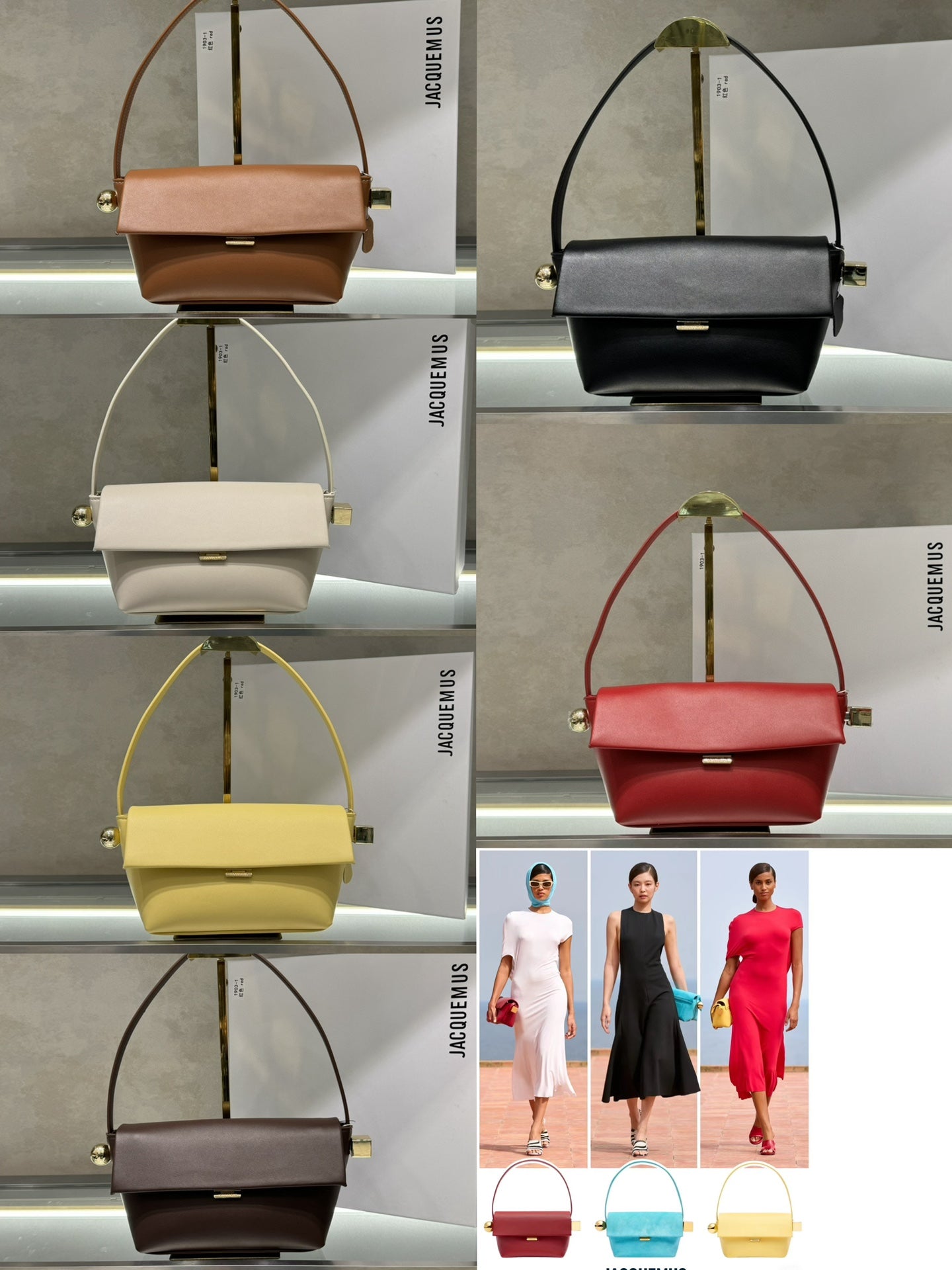 New European and American style trendy luxury Jacquemus women's Le Rond Carre shoulder handbag - Fashion Boutique