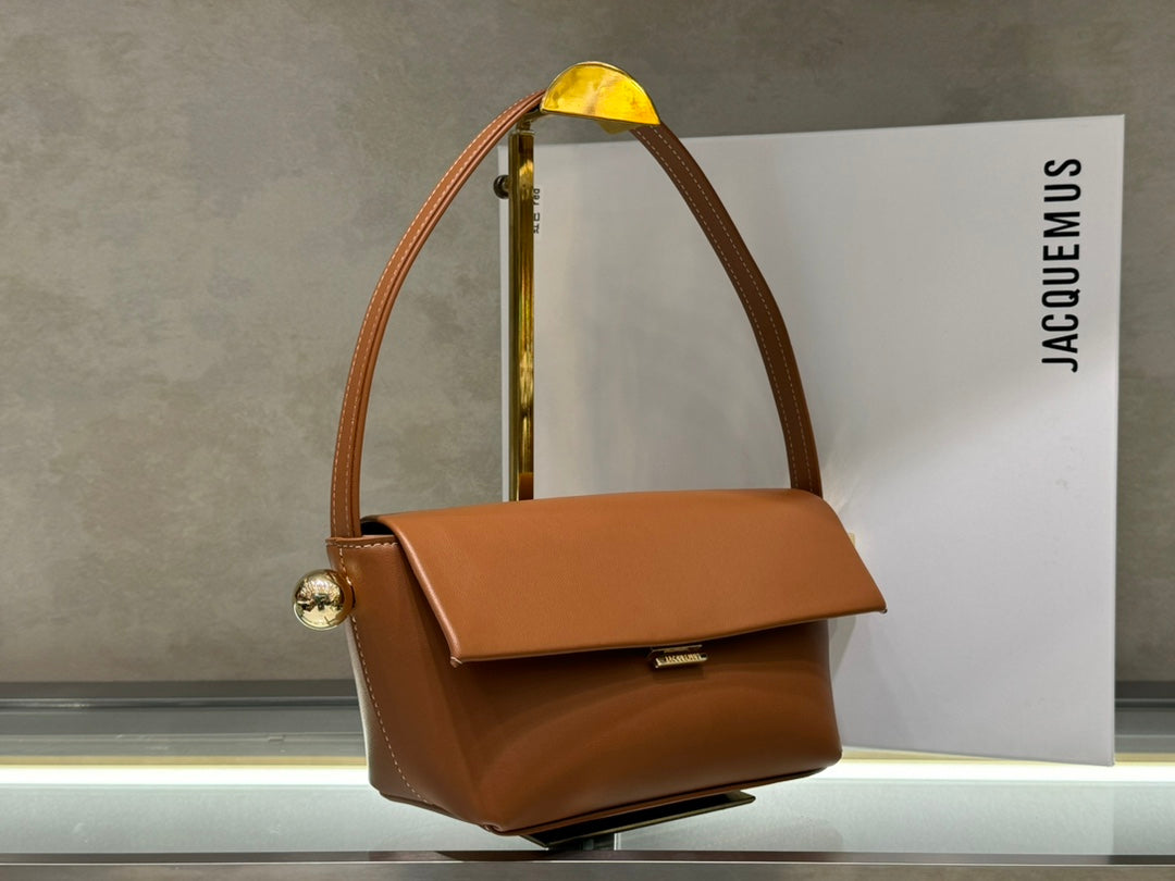 New European and American style trendy luxury Jacquemus women's Le Rond Carre shoulder handbag - Fashion Boutique