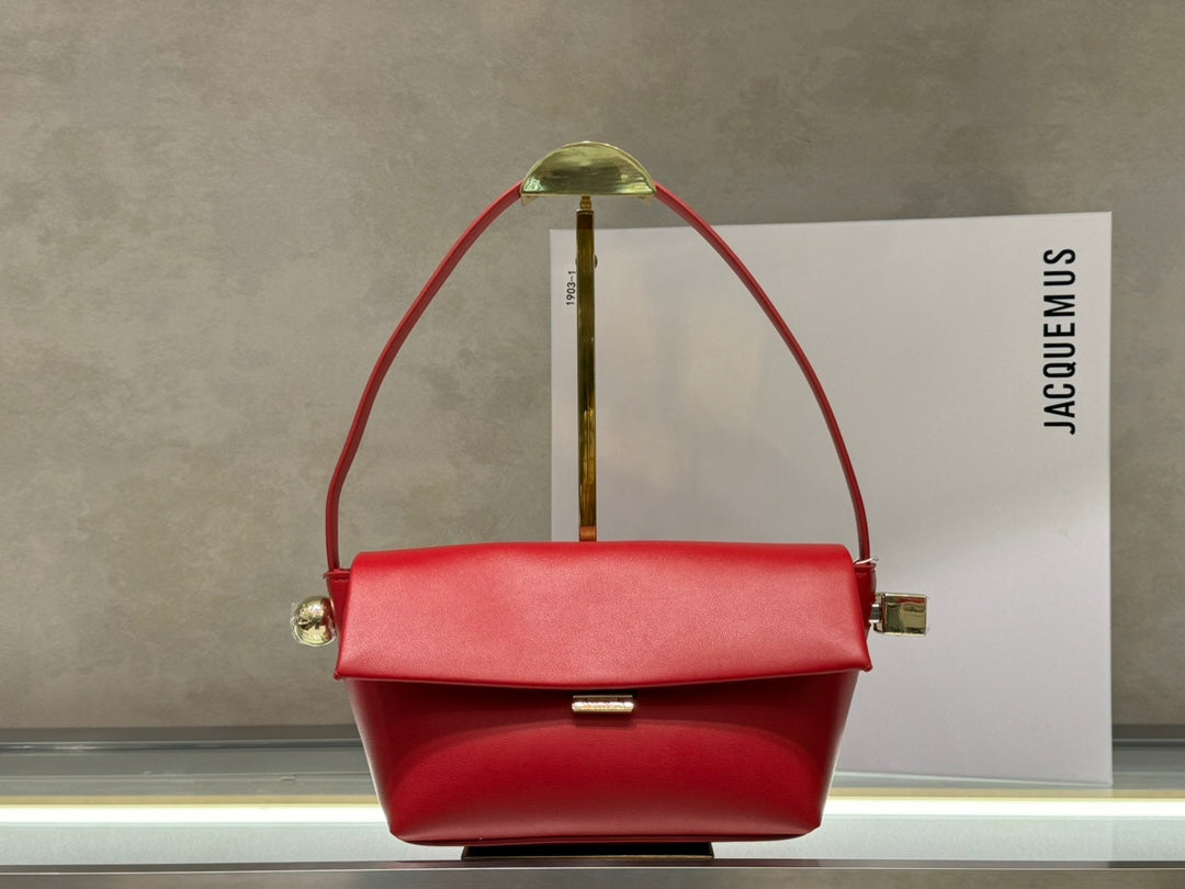 New European and American style trendy luxury Jacquemus women's Le Rond Carre shoulder handbag - Fashion Boutique