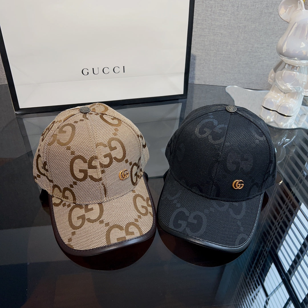 New G-letter Baseball Hat with New Pattern Canvas Embroidered Baseball Hat, Fashionable and Versatile