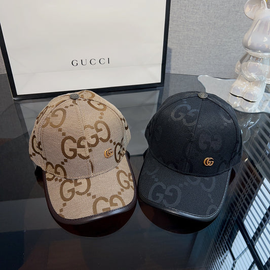 New G-letter Baseball Hat with New Pattern Canvas Embroidered Baseball Hat, Fashionable and Versatile