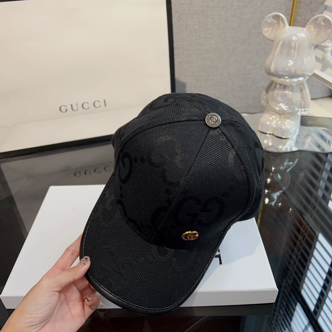 New G-letter Baseball Hat with New Pattern Canvas Embroidered Baseball Hat, Fashionable and Versatile