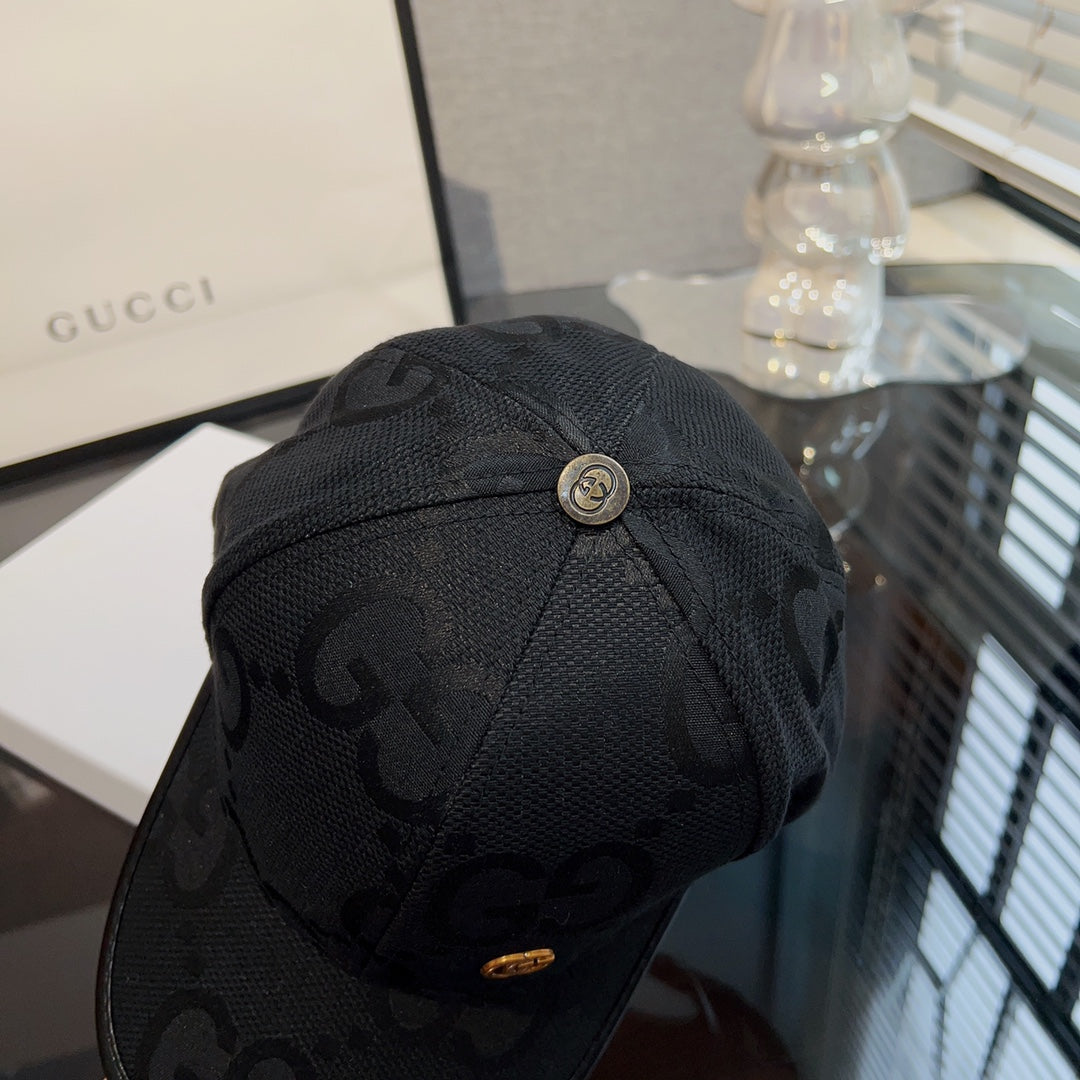 New G-letter Baseball Hat with New Pattern Canvas Embroidered Baseball Hat, Fashionable and Versatile