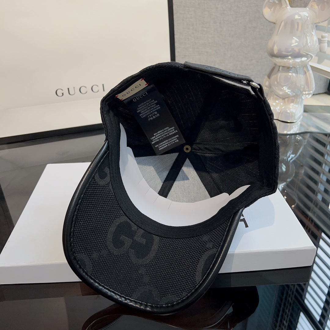 New G-letter Baseball Hat with New Pattern Canvas Embroidered Baseball Hat, Fashionable and Versatile