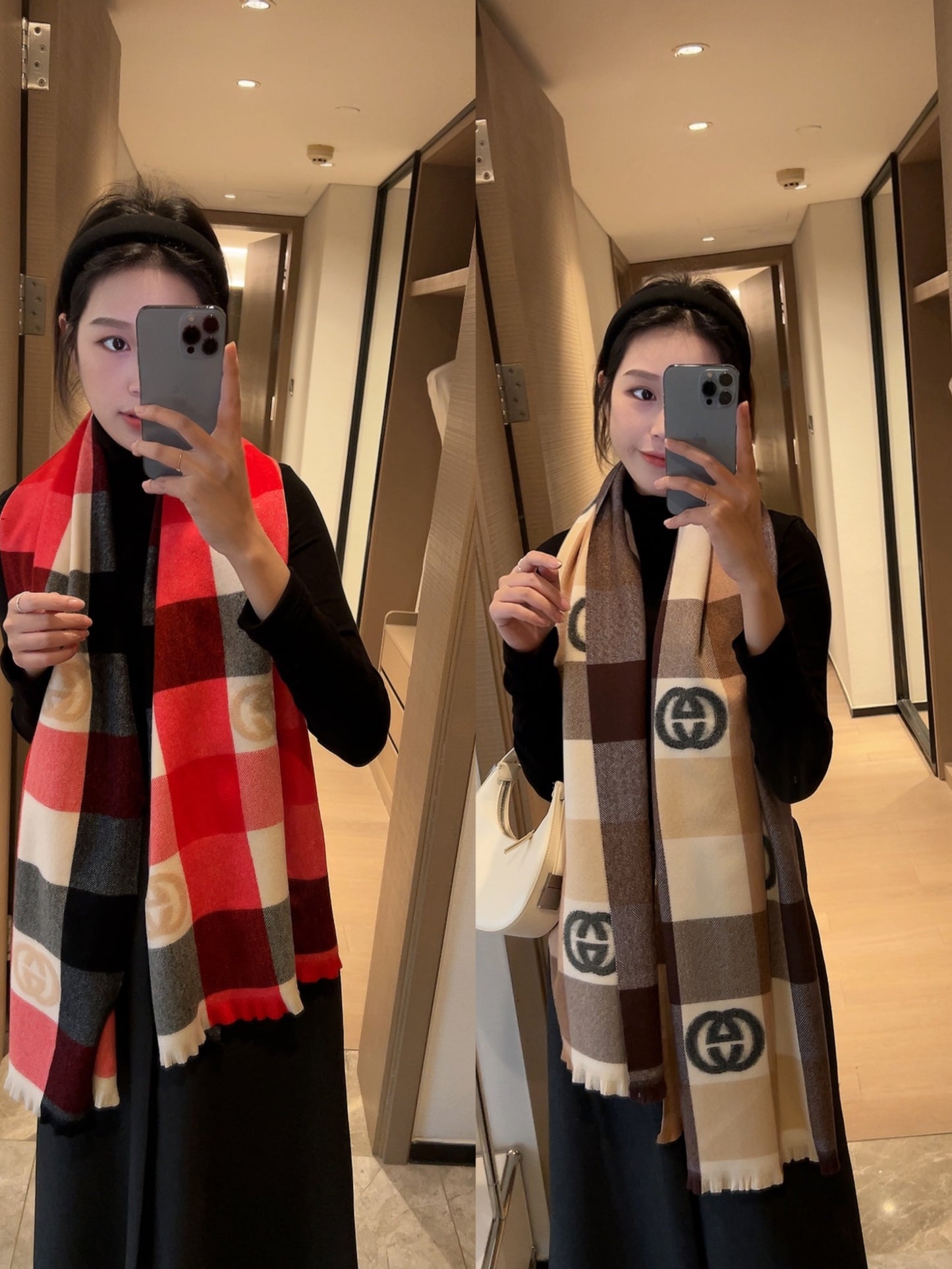 New goddess trend versatile autumn and winter cashmere wool scarf scarf scarf with box