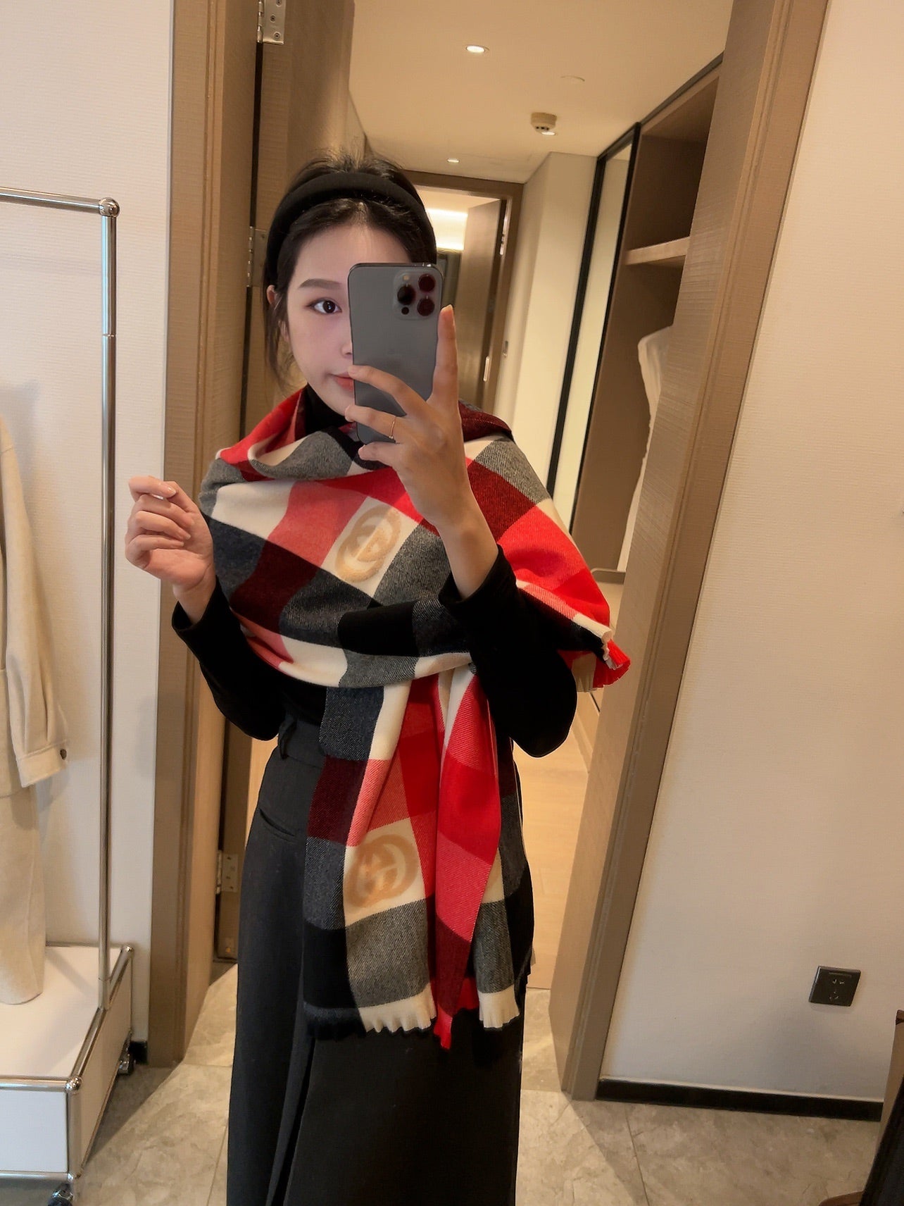 New goddess trend versatile autumn and winter cashmere wool scarf scarf scarf with box