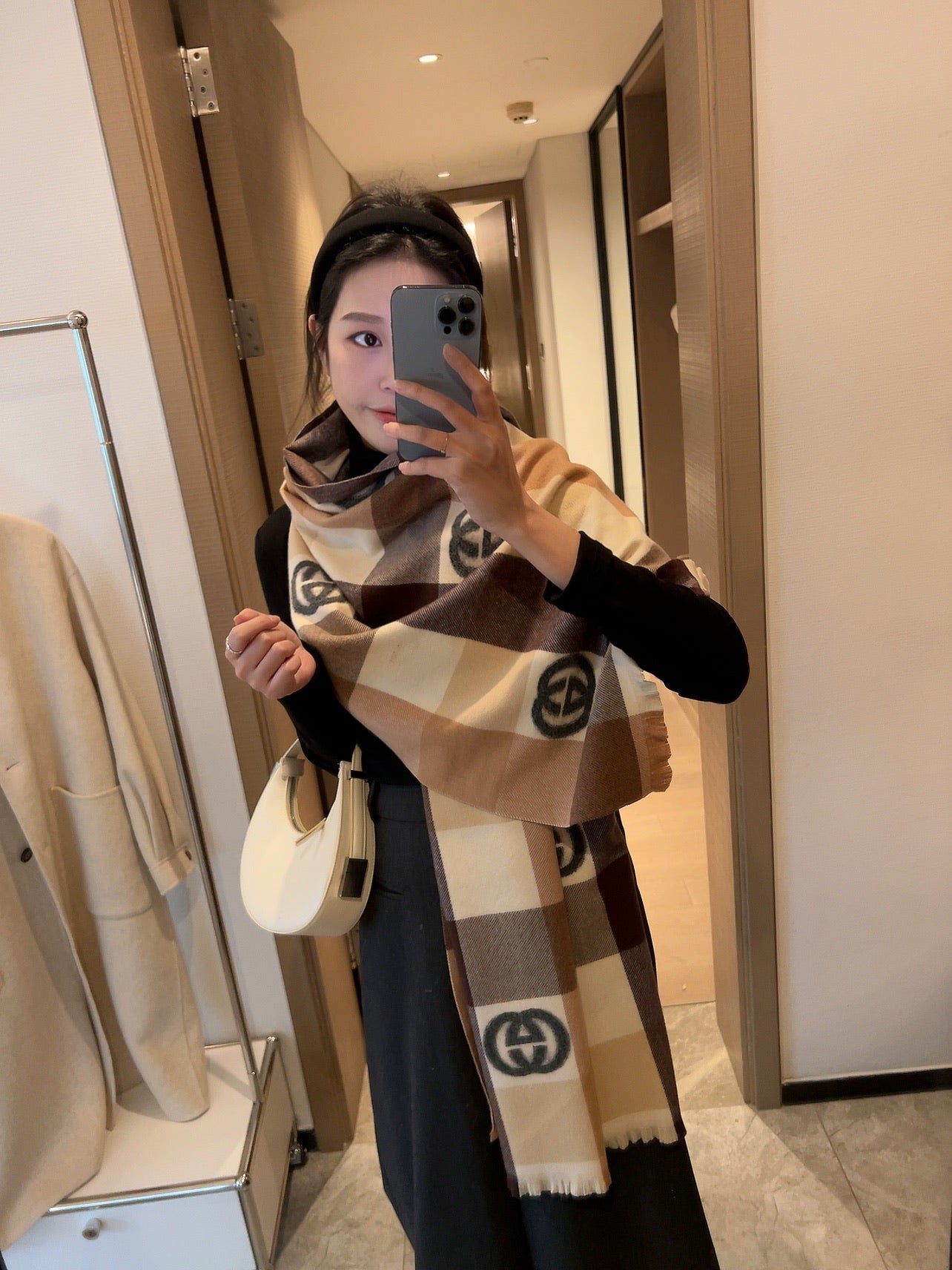 New goddess trend versatile autumn and winter cashmere wool scarf scarf scarf with box