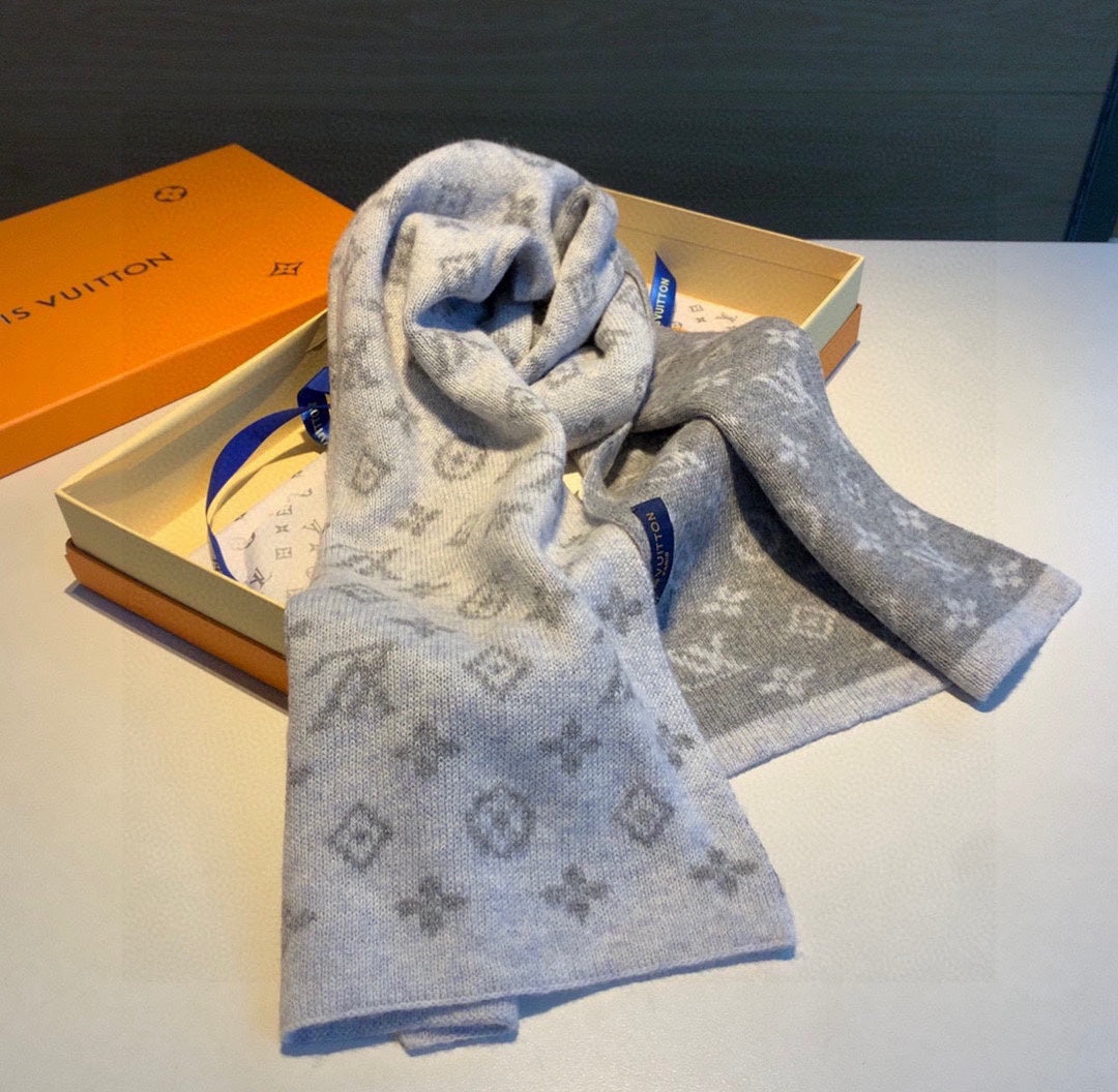 New men's vintage classic V home European and American style wool scarf with Box