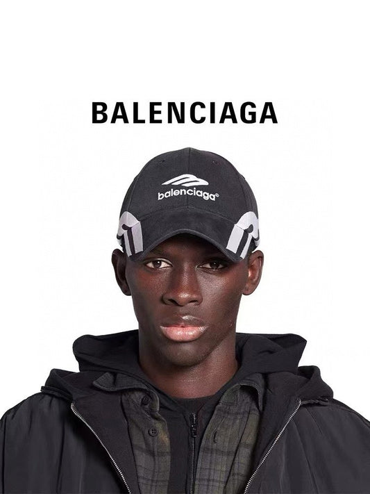 B's new trendy and fashionable 3B hat with logo, baseball cap, men's and women's sun shading and sun protection sports duckbill cap