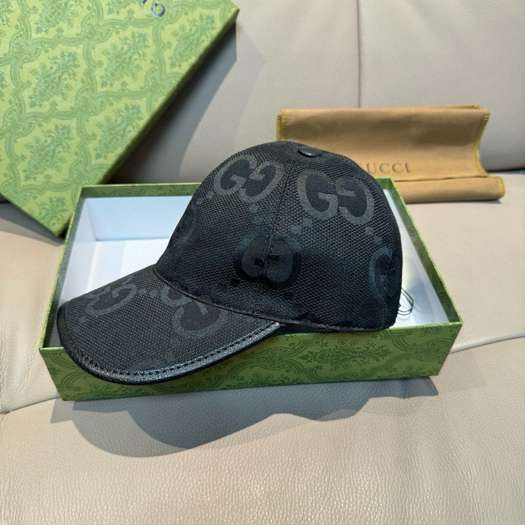 New Classic Double G Printed Canvas Unisex Casual Versatile Duck Tongue Hat Sunshade Hat