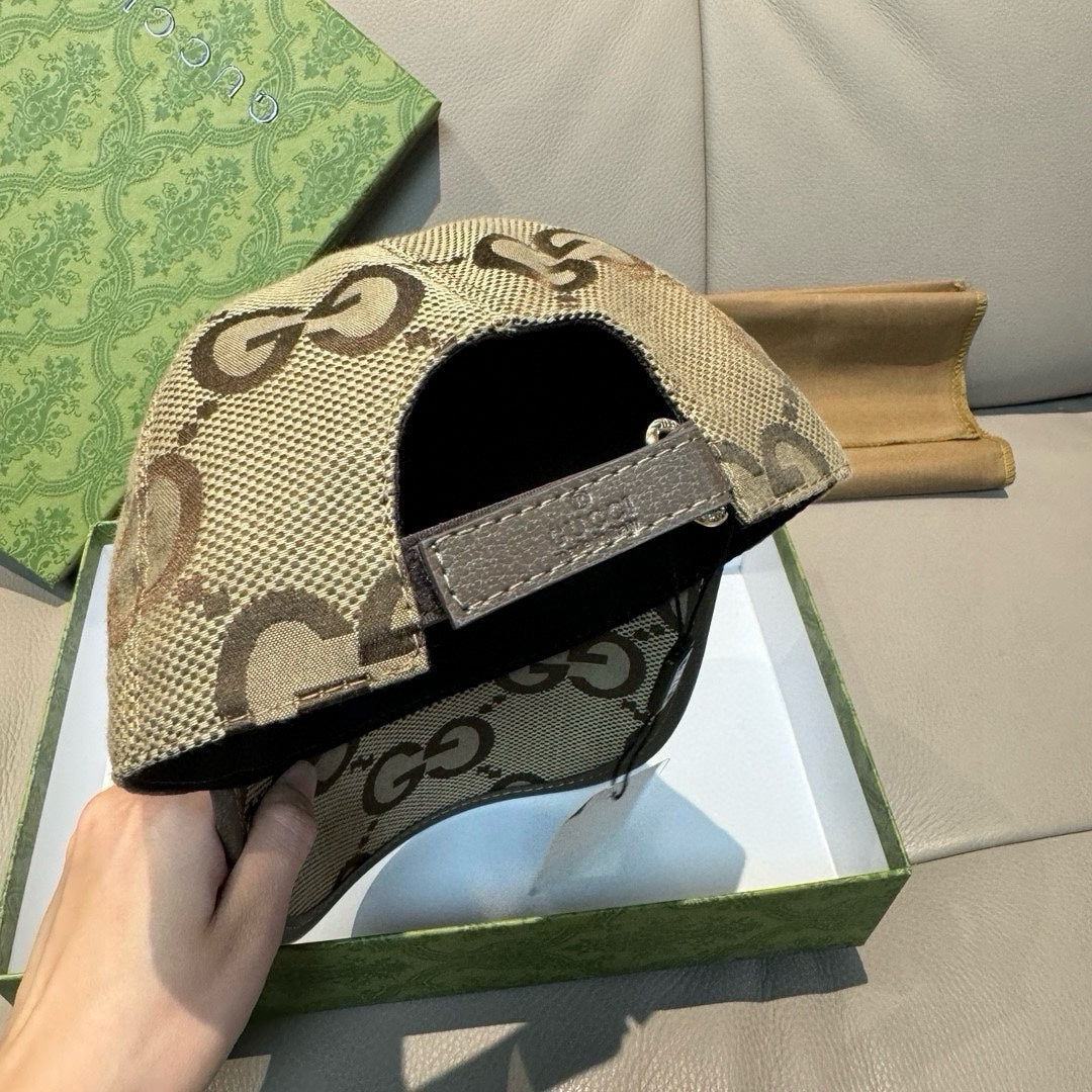 New Classic Double G Printed Canvas Unisex Casual Versatile Duck Tongue Hat Sunshade Hat