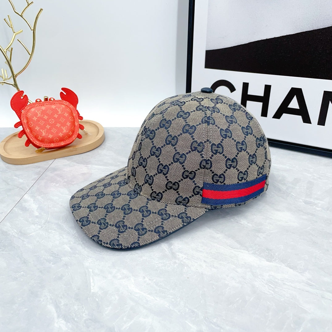 2024 Autumn/Winter New Fashion Decoration Striped Ribbon Women's and Men's Canvas Baseball Hat