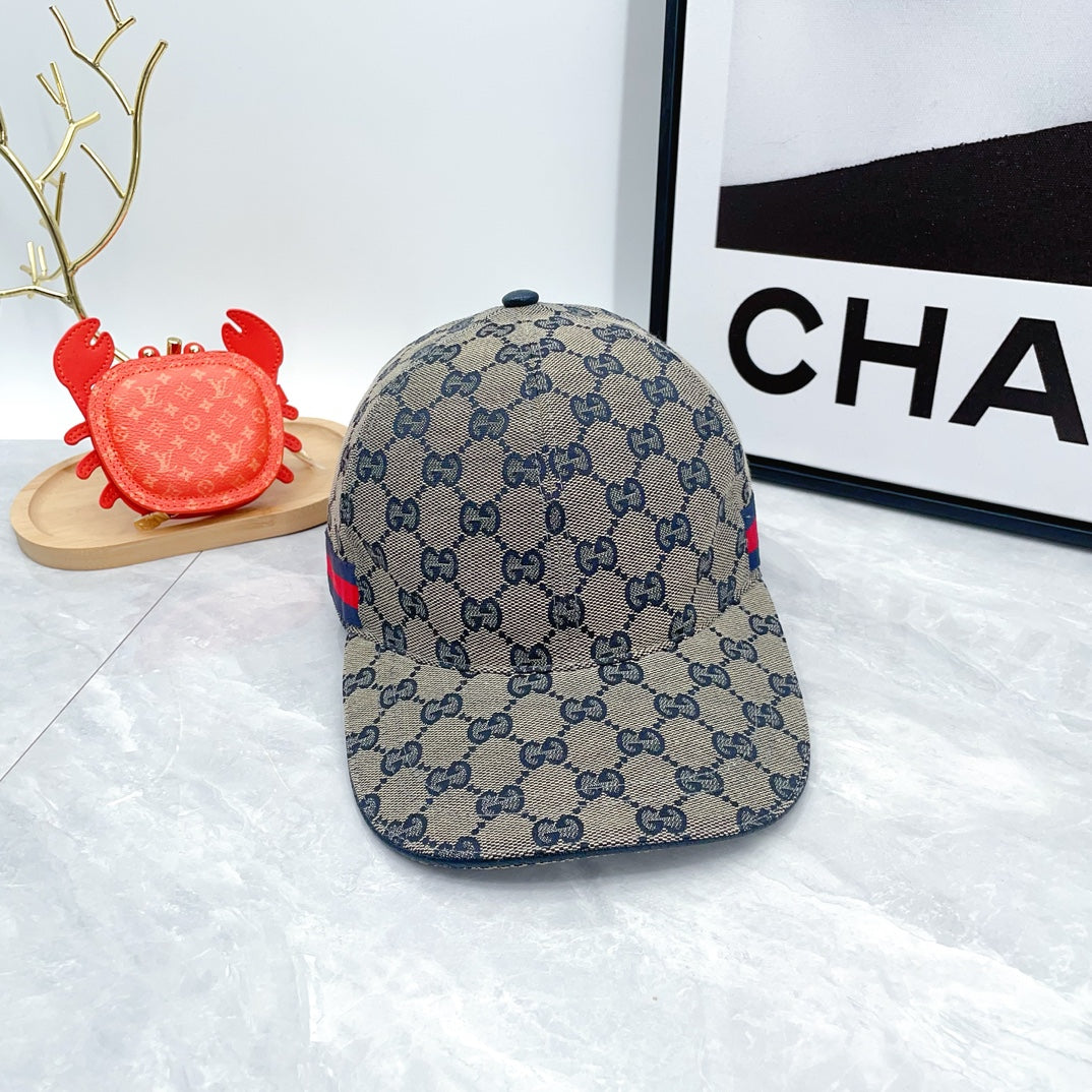 2024 Autumn/Winter New Fashion Decoration Striped Ribbon Women's and Men's Canvas Baseball Hat