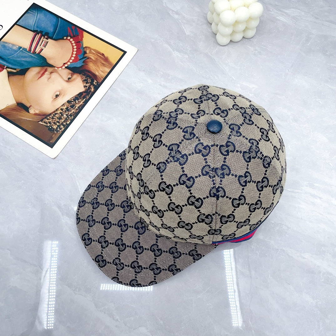 2024 Autumn/Winter New Fashion Decoration Striped Ribbon Women's and Men's Canvas Baseball Hat