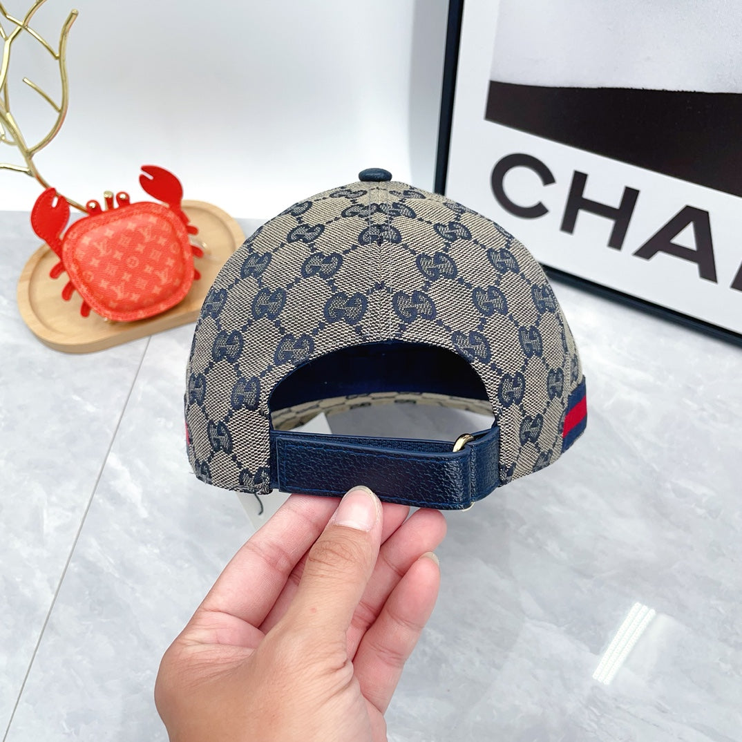 2024 Autumn/Winter New Fashion Decoration Striped Ribbon Women's and Men's Canvas Baseball Hat