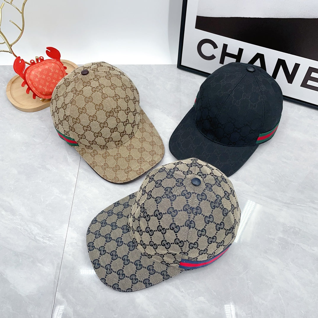 2024 Autumn/Winter New Fashion Decoration Striped Ribbon Women's and Men's Canvas Baseball Hat