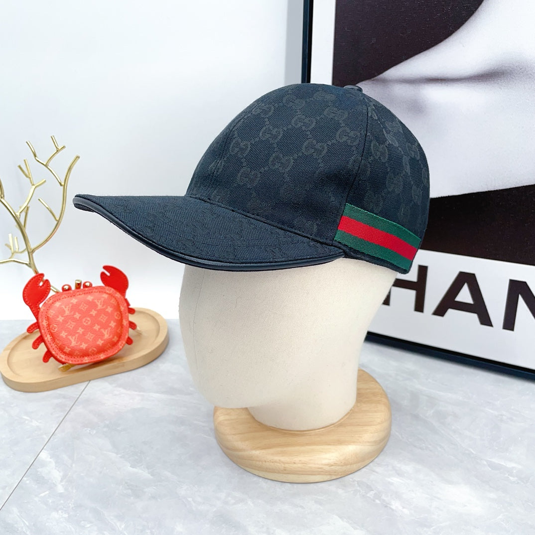 2024 Autumn/Winter New Fashion Decoration Striped Ribbon Women's and Men's Canvas Baseball Hat