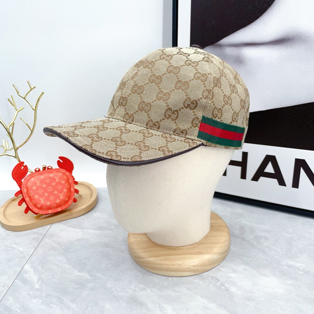 2024 Autumn/Winter New Fashion Decoration Striped Ribbon Women's and Men's Canvas Baseball Hat