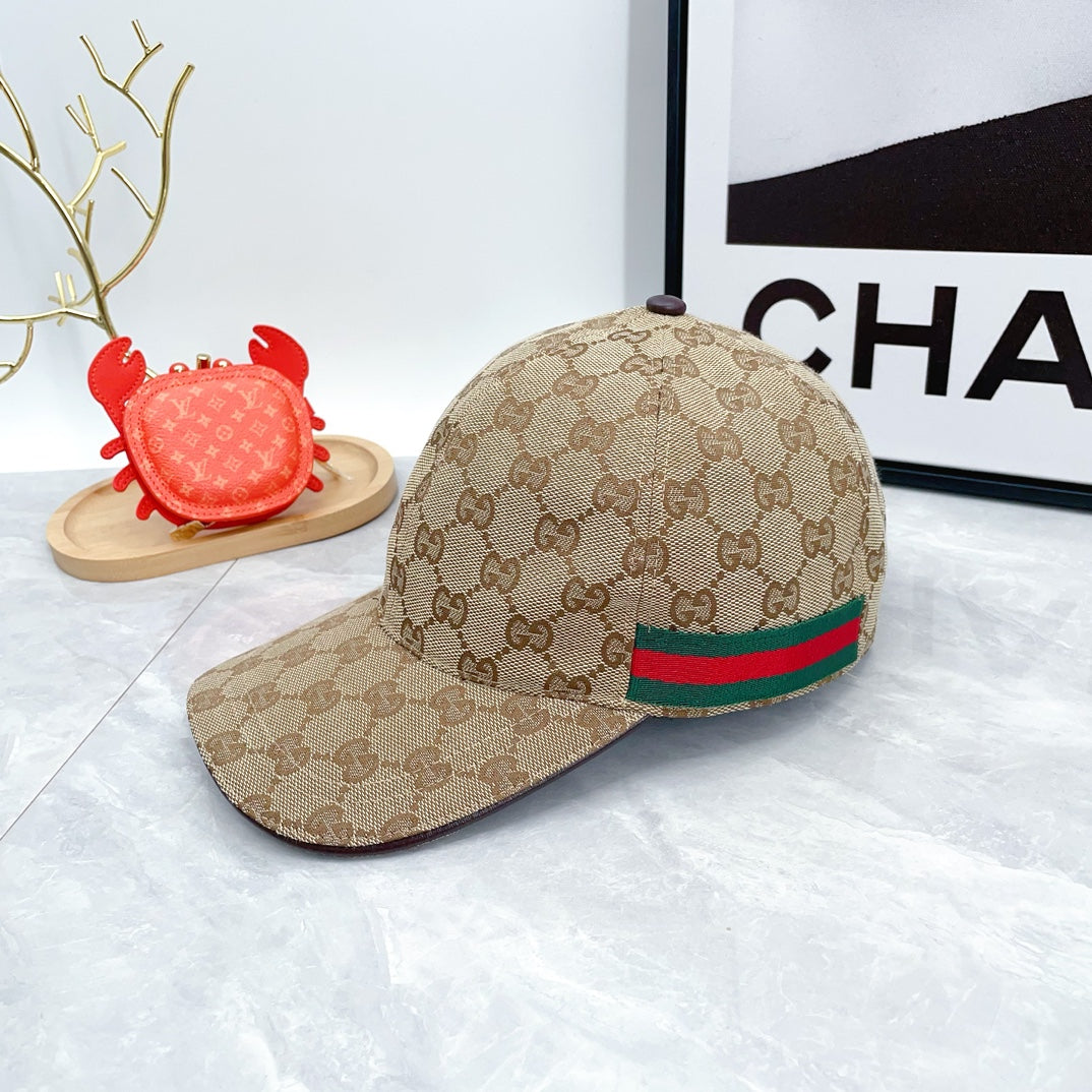 2024 Autumn/Winter New Fashion Decoration Striped Ribbon Women's and Men's Canvas Baseball Hat