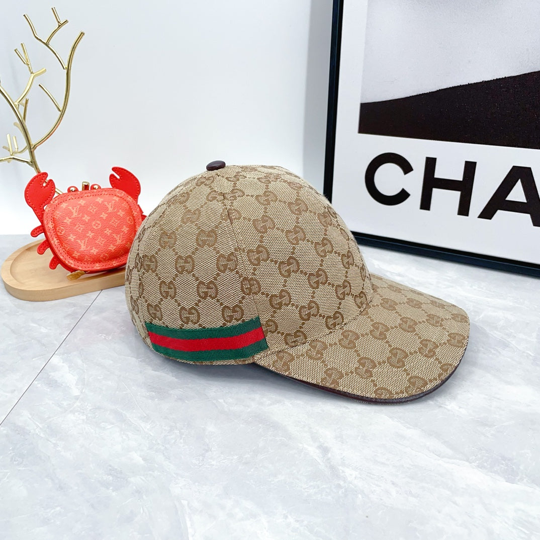 2024 Autumn/Winter New Fashion Decoration Striped Ribbon Women's and Men's Canvas Baseball Hat