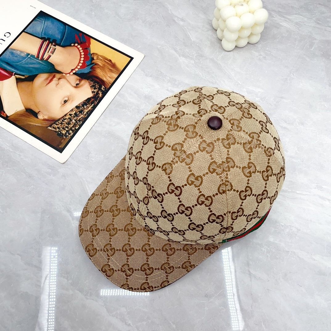 2024 Autumn/Winter New Fashion Decoration Striped Ribbon Women's and Men's Canvas Baseball Hat