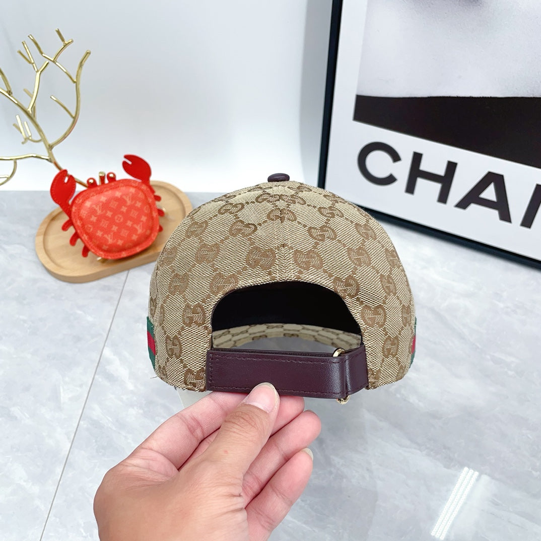 2024 Autumn/Winter New Fashion Decoration Striped Ribbon Women's and Men's Canvas Baseball Hat