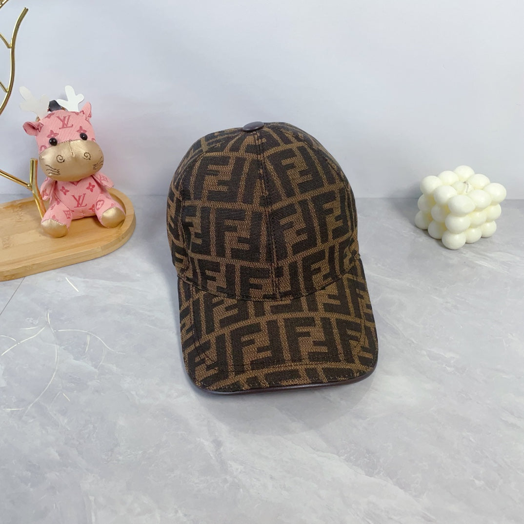 New Classic Versatile Fashion Light Luxury FF Jacquard Men's and Women's Lightweight Baseball Hat