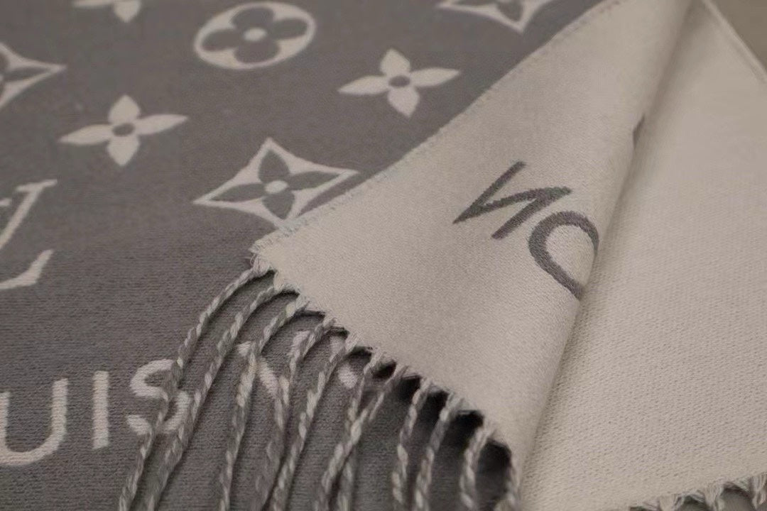 new classic vintage flower ALL OUT Monogram tassel scarf shawl scarf