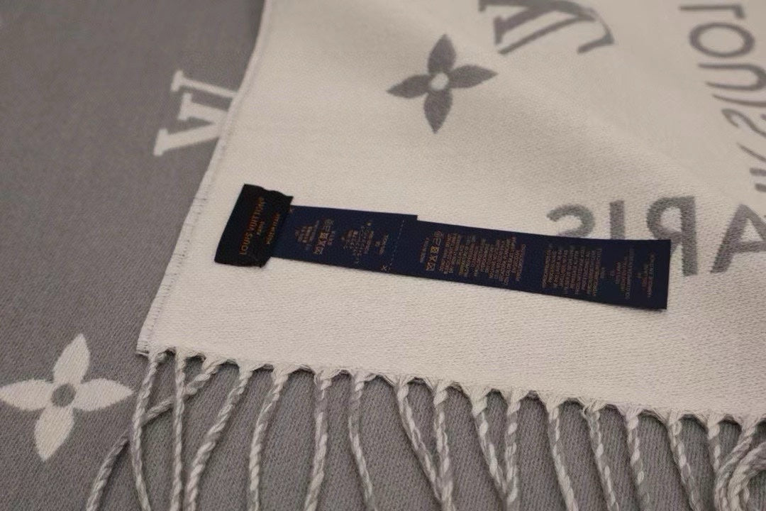 new classic vintage flower ALL OUT Monogram tassel scarf shawl scarf