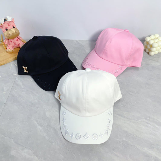 New Fashionable Retro V-Home Embroidered Men's and Women's Baseball Hats