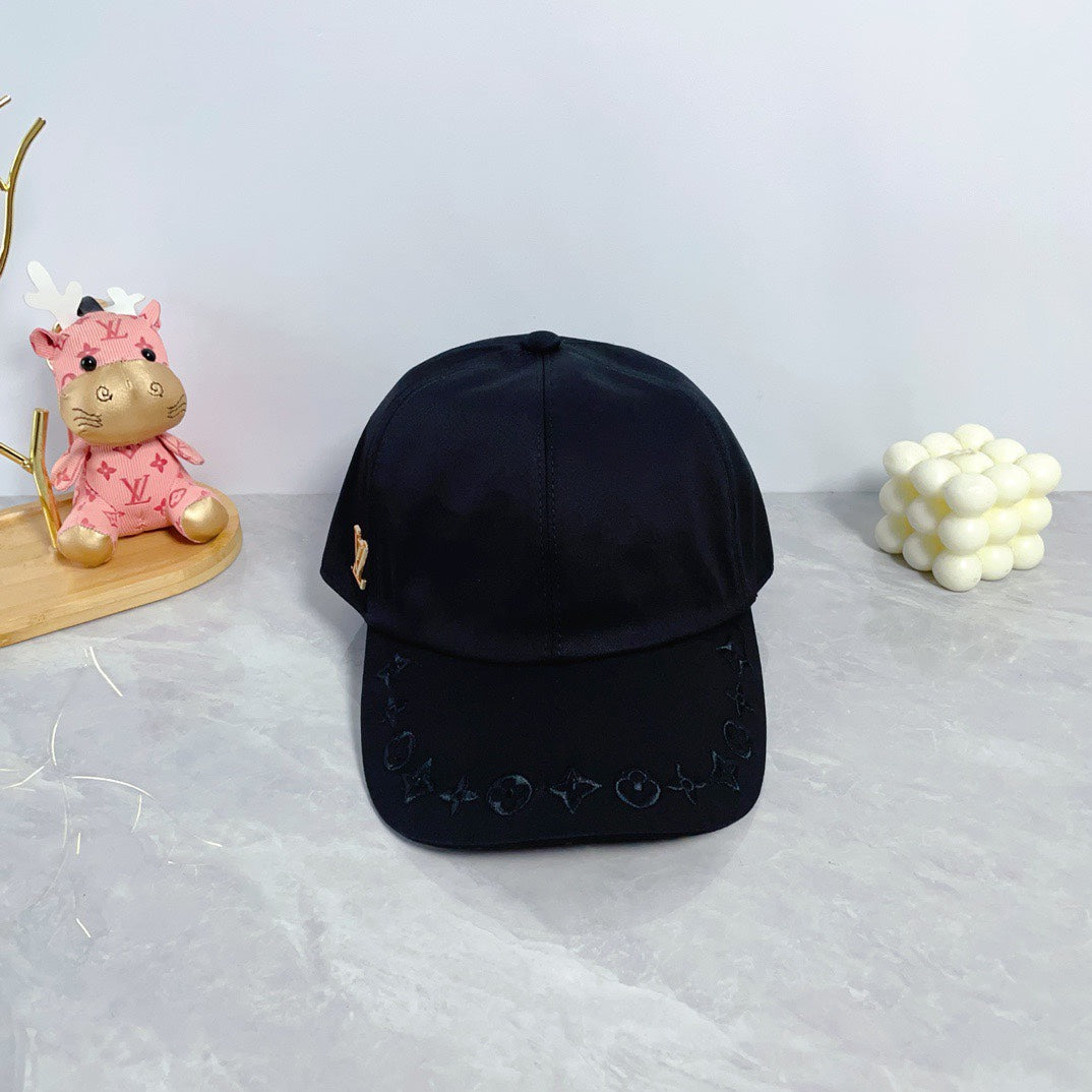 New Fashionable Retro V-Home Embroidered Men's and Women's Baseball Hats