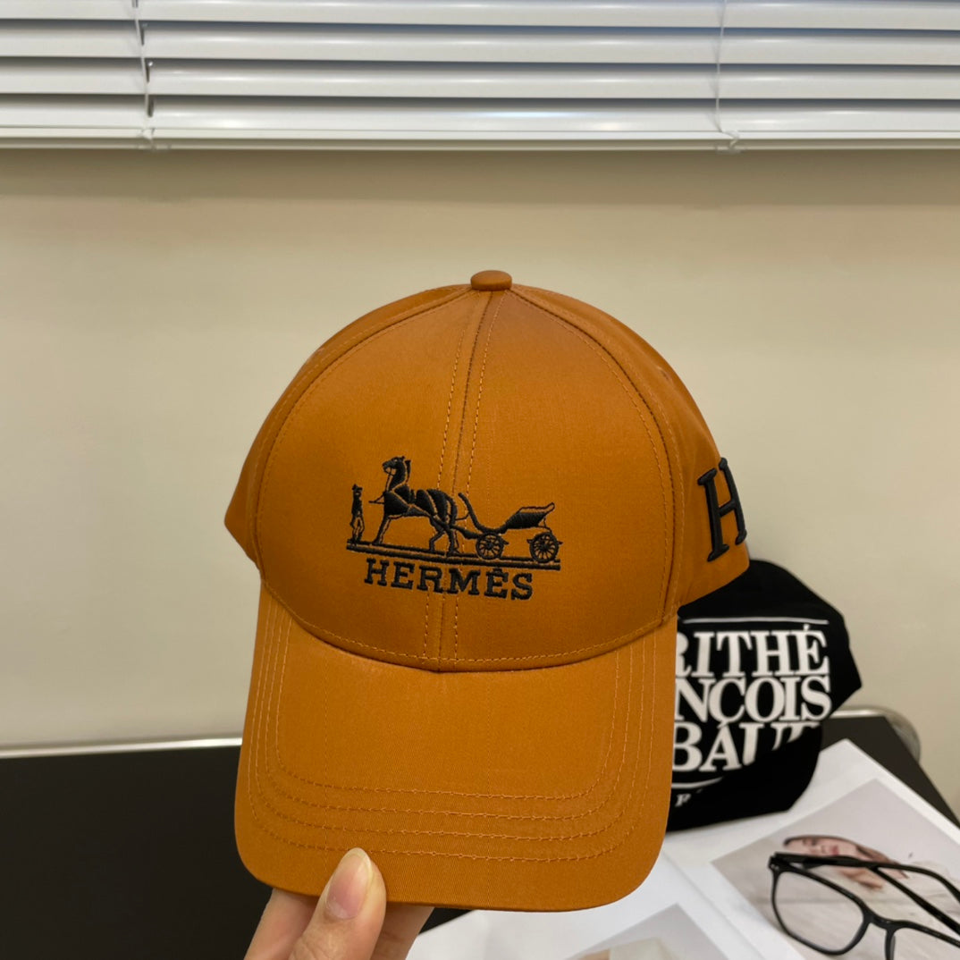 New European and American style fashionable and versatile H family men's and women's light luxury baseball caps