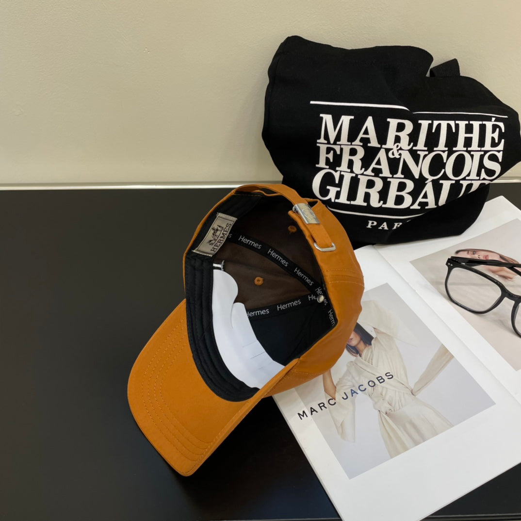 New European and American style fashionable and versatile H family men's and women's light luxury baseball caps