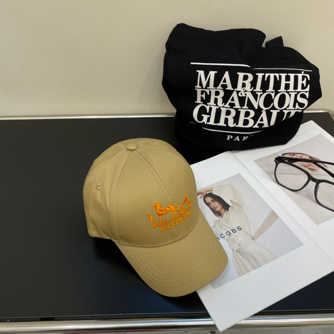 New European and American style fashionable and versatile H family men's and women's light luxury baseball caps