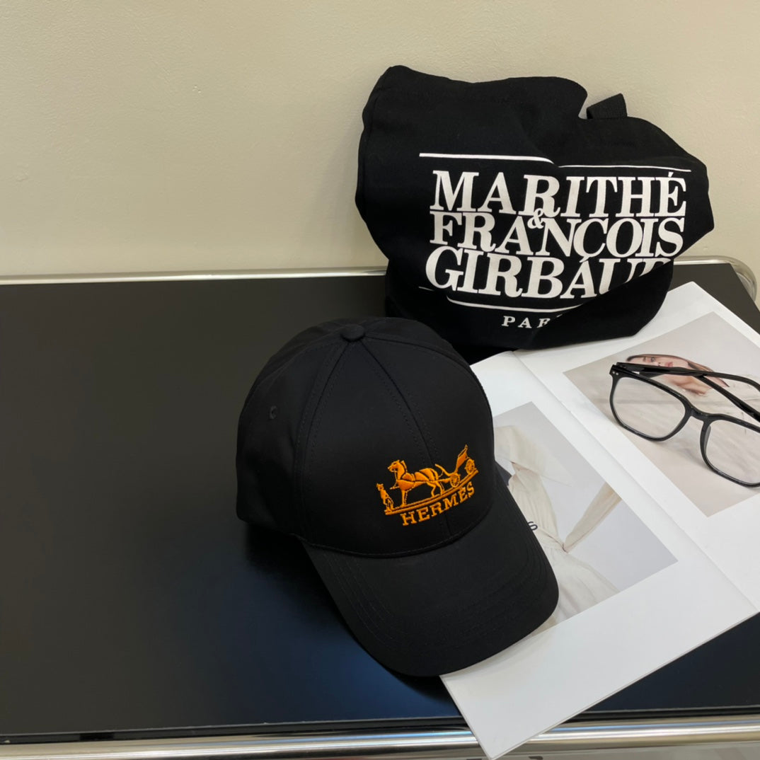 New European and American style fashionable and versatile H family men's and women's light luxury baseball caps