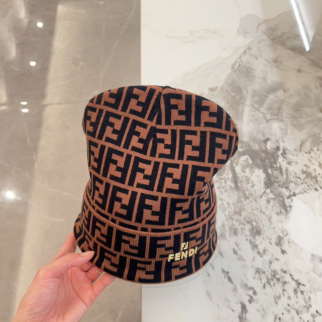 New fashion trend European and American style FF series men's and women's wool skateboard style hat